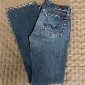7 for mankind distressed size 28 jeans